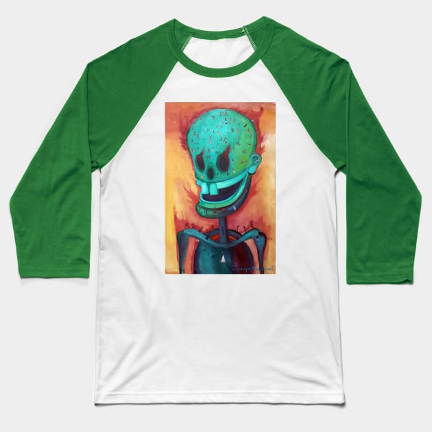 Skeleton Baseball T-Shirt by diegomanuel